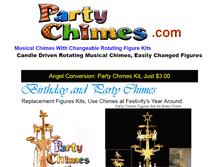 Tablet Screenshot of partychimes.com